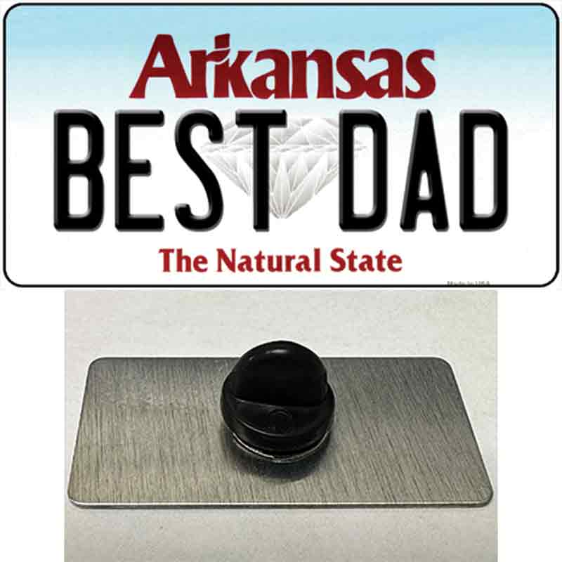 Best Dad Arkansas Novelty Metal Hat Pin