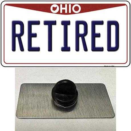 Retired Ohio Novelty Metal Hat Pin