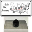 Take The Journey Novelty Metal Hat Pin