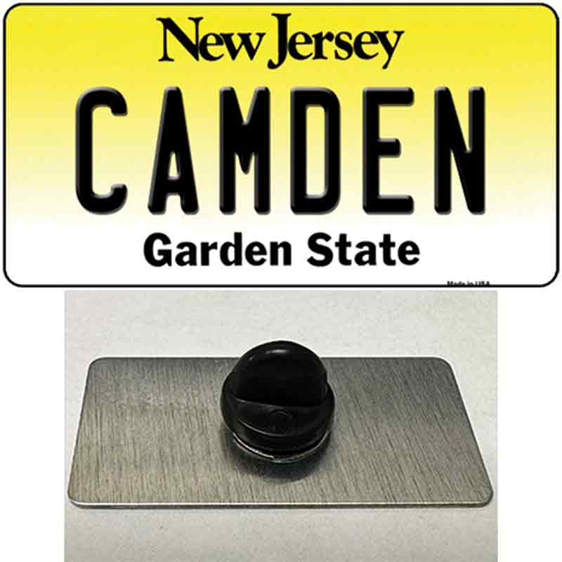 Camden New Jersey Novelty Metal Hat Pin