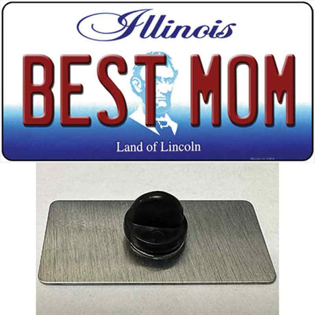 Best Mom Illinois Novelty Metal Hat Pin