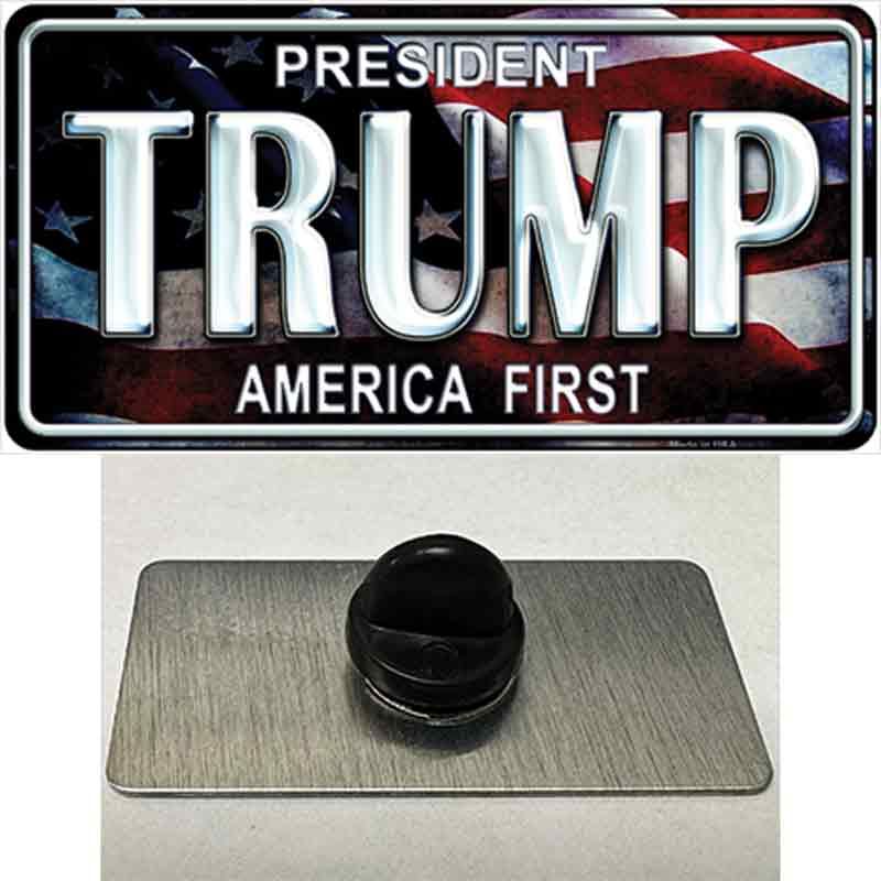 Trump America First Novelty Metal Hat Pin