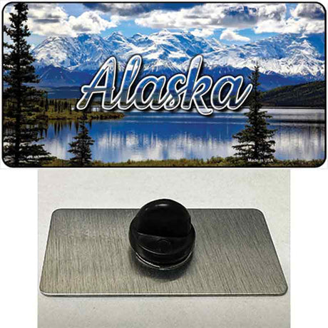 Alaska Snowy Mountains State Novelty Metal Hat Pin