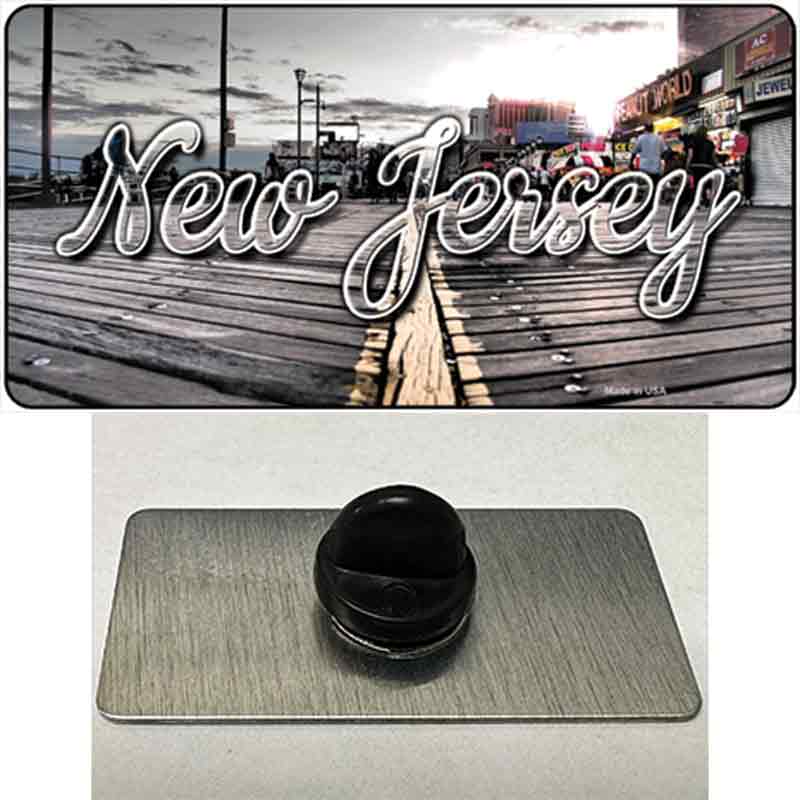 New Jersey Boardwalk State Novelty Metal Hat Pin