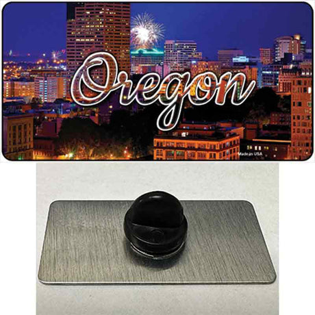 Oregon Firework City Lights State Novelty Metal Hat Pin