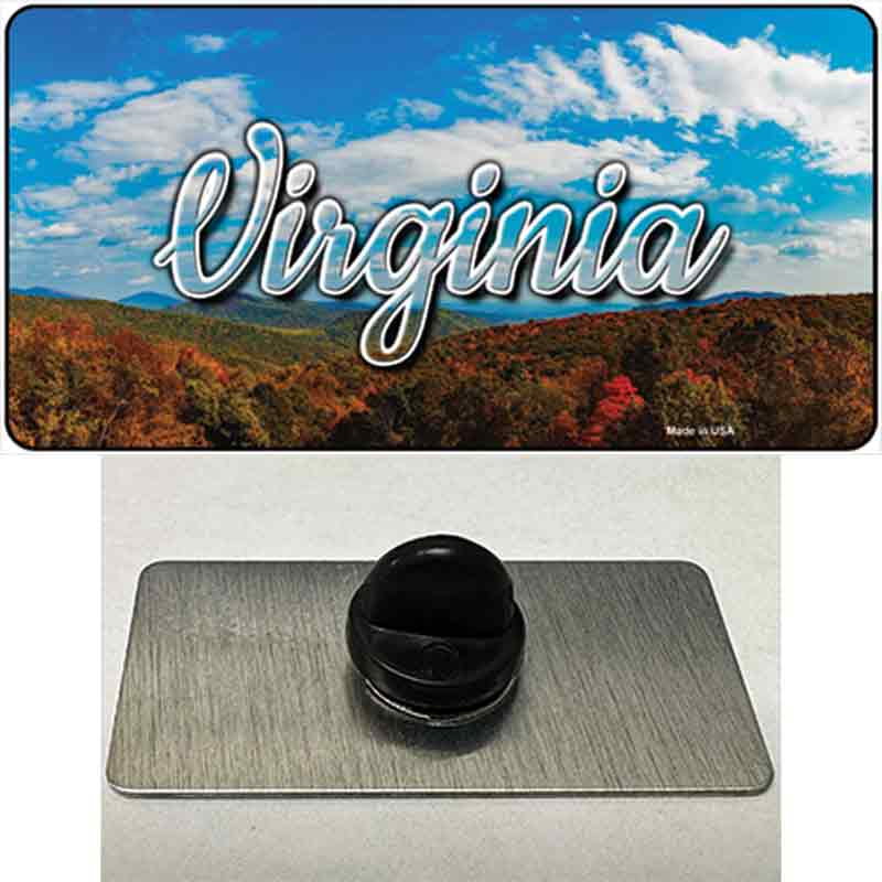 Virginia Mountain Range State Novelty Metal Hat Pin