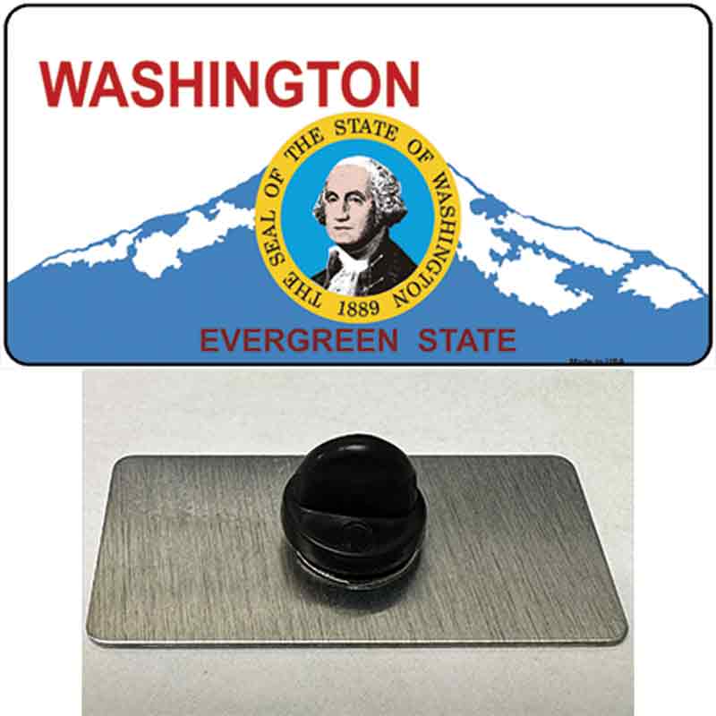 Washington Seal And State Novelty Metal Hat Pin