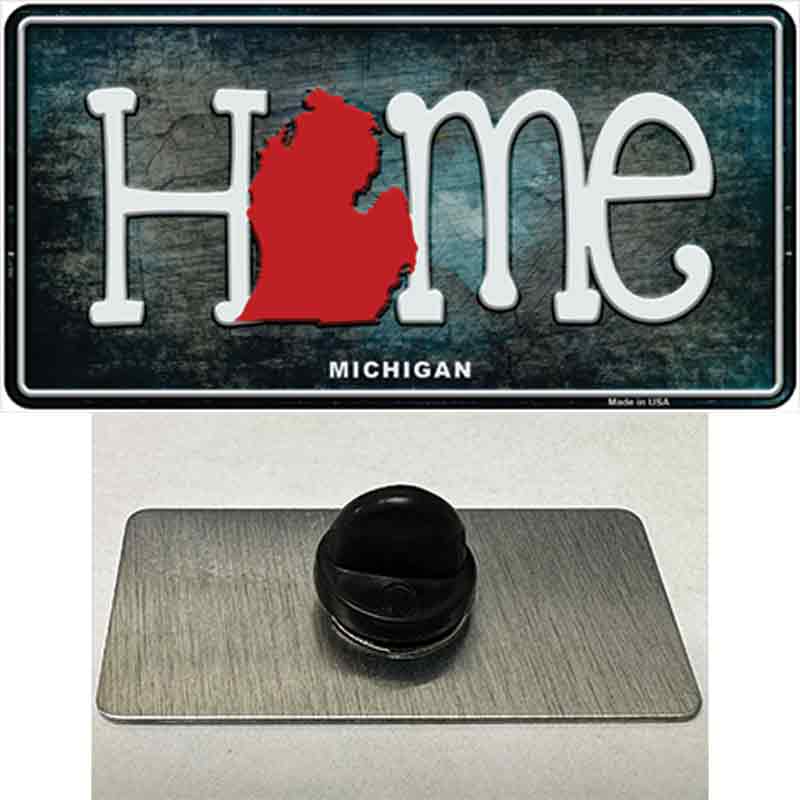 Michigan Home State Outline Novelty Metal Hat Pin