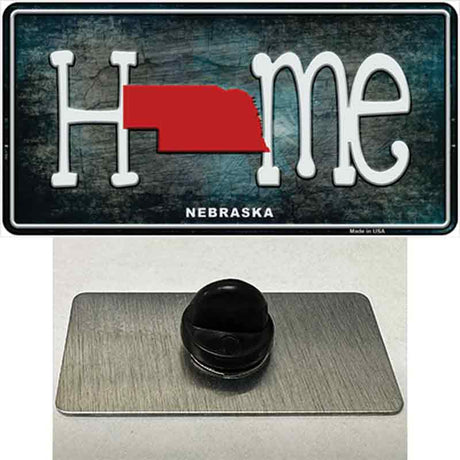 Nebraska Home State Outline Novelty Metal Hat Pin