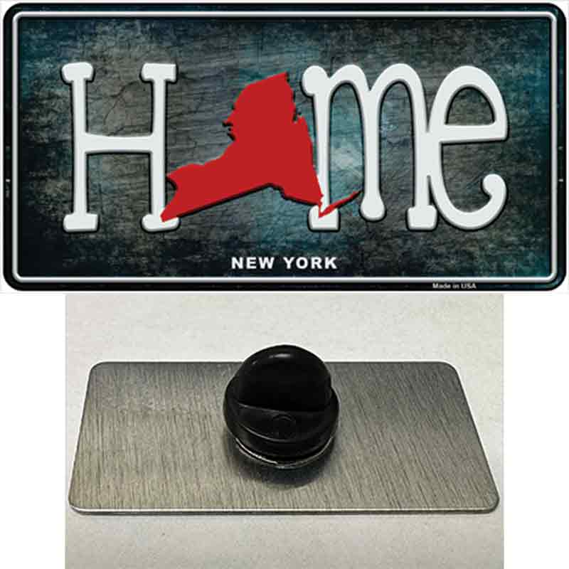 New York Home State Outline Novelty Metal Hat Pin