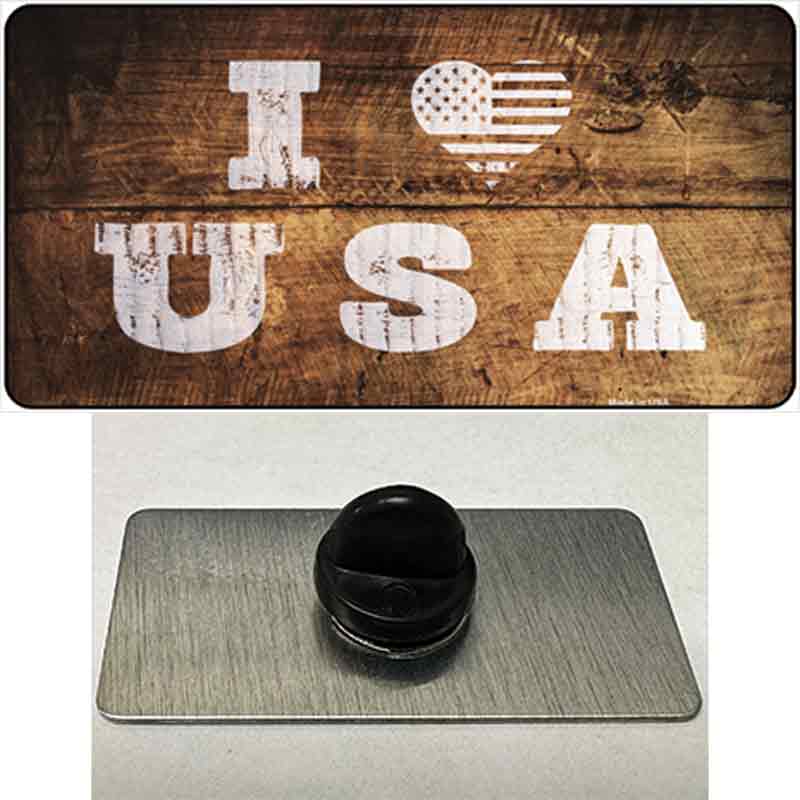 I Love USA Novelty Metal Hat Pin