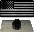 American Flag Black and Gray Novelty Metal Hat Pin 1.5" x 0.75" Lapel Pin (PIN)