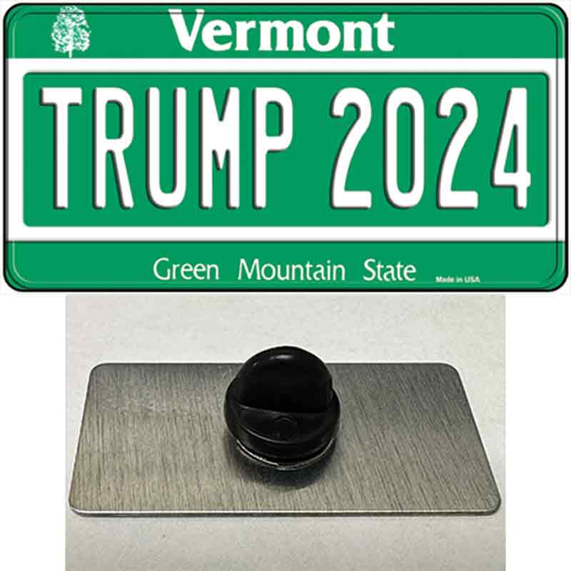 Trump 2024 Vermont Novelty Metal Hat Pin