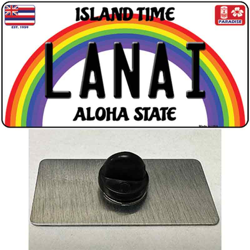 Lanai Hawaii Novelty Metal Hat Pin