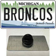 Broncos Michigan Novelty Metal Hat Pin