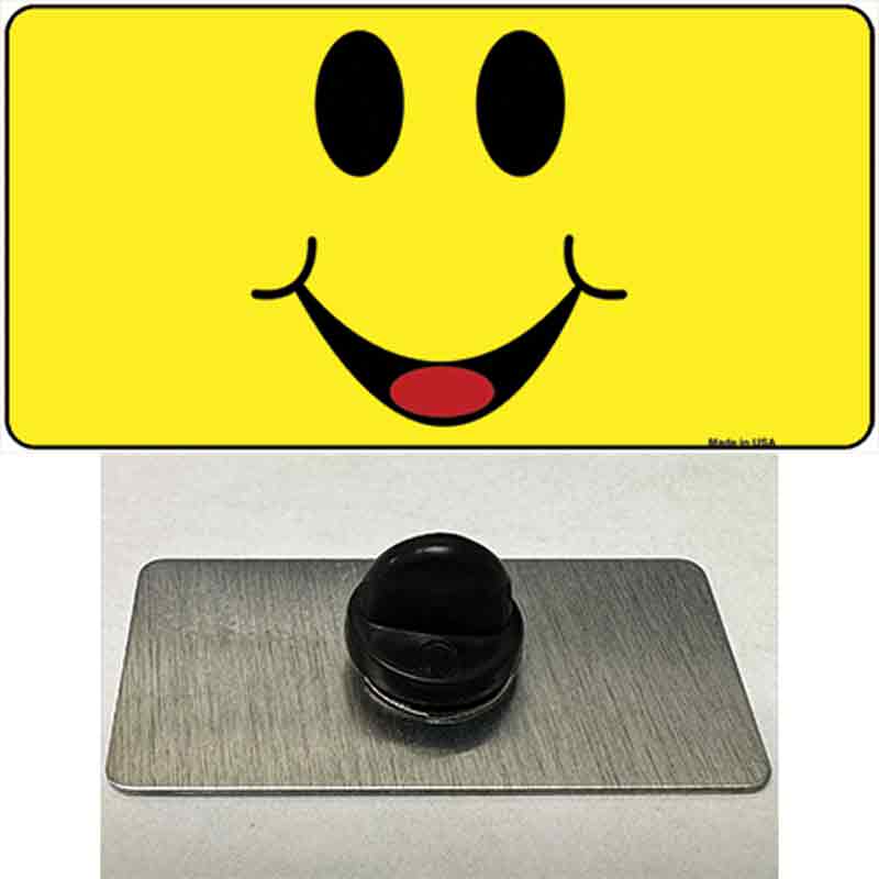 Happy Smiley Novelty Metal Hat Pin