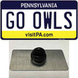 Go Owls Novelty Metal Hat Pin