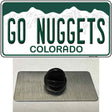 Go Nuggets Novelty Metal Hat Pin Tag