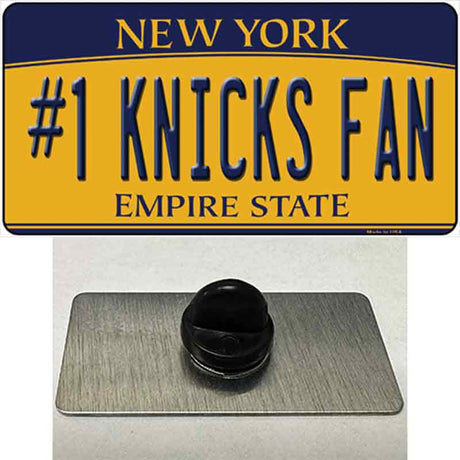 Number 1 Knicks Fan Novelty Metal Hat Pin Tag