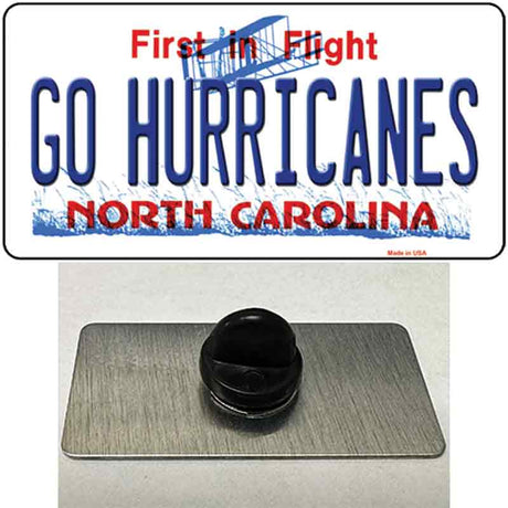 Go Hurricanes Novelty Metal Hat Pin Tag