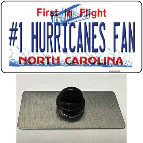 Number 1 Hurricanes Fan Novelty Metal Hat Pin Tag