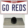 Go Reds Novelty Metal Hat Pin Tag
