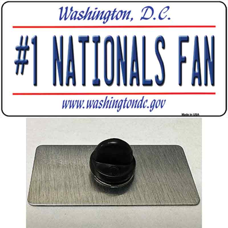Number 1 Nationals Fan Novelty Metal Hat Pin Tag