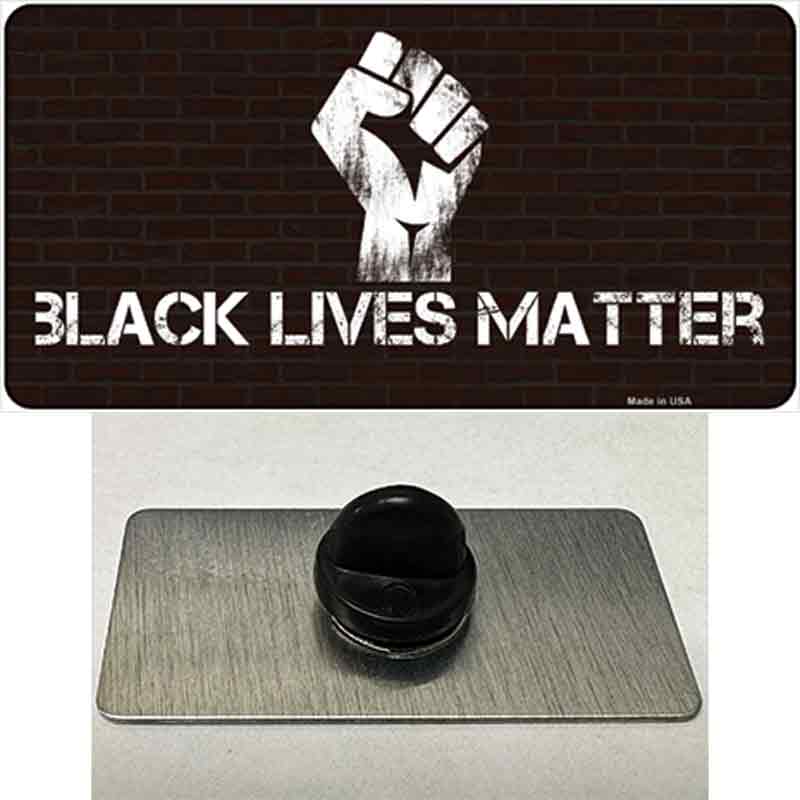 Black Lives Matter Brick Novelty Metal Hat Pin Tag