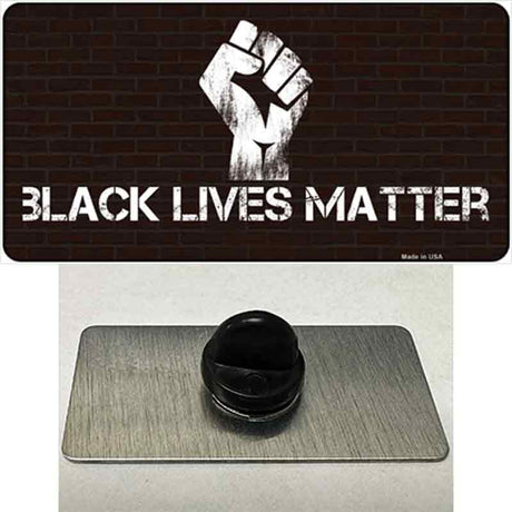 Black Lives Matter Brick Novelty Metal Hat Pin Tag
