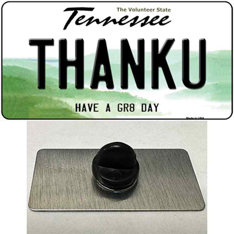 Thank You Novelty Metal Hat Pin Tag