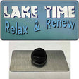 Lake Time Novelty Metal Hat Pin Tag 1.5" x 0.75" Lapel Pin (PIN)
