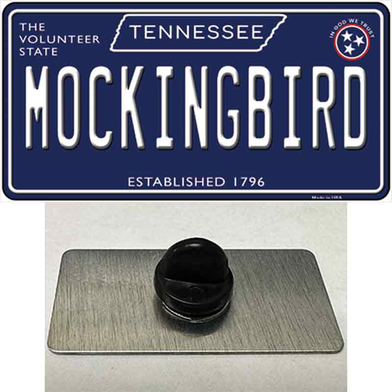 Mockingbird Tennessee Blue Novelty Metal Hat Pin Tag
