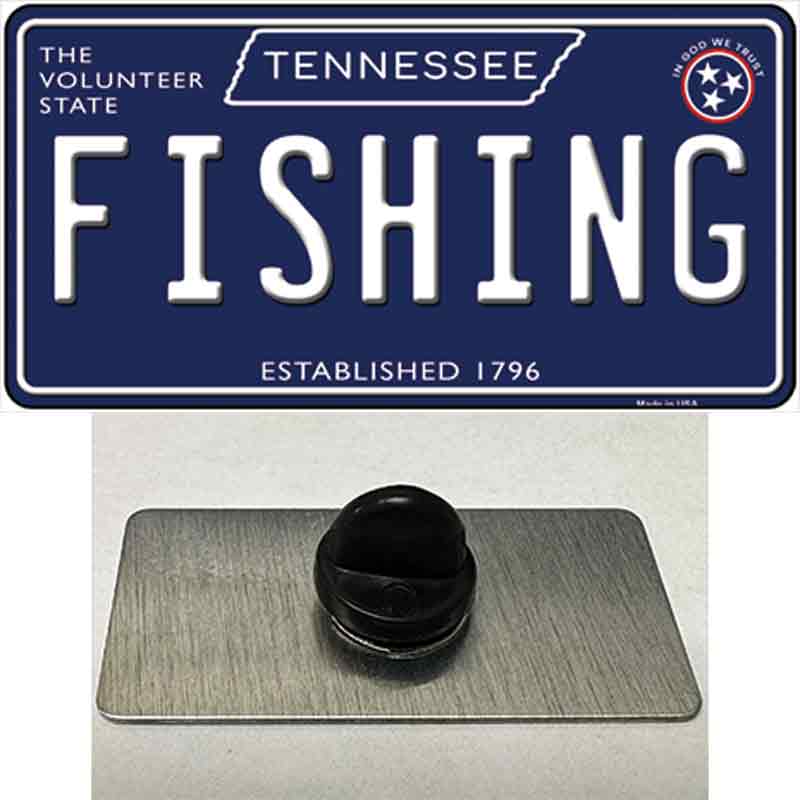 Fishing Tennessee Blue Novelty Metal Hat Pin Tag