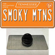 Smoky Mtns Tennessee Orange Novelty Metal Hat Pin Tag 1.5" x 0.75" Lapel Pin (PIN)