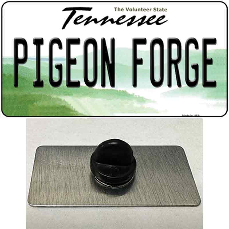 Pigeon Forge Tennessee Novelty Metal Hat Pin Tag 1.5" x 0.75" Lapel Pin (PIN)