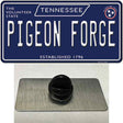 Pigeon Forge Tennessee Blue Novelty Metal Hat Pin Tag 1.5" x 0.75" Lapel Pin (PIN)