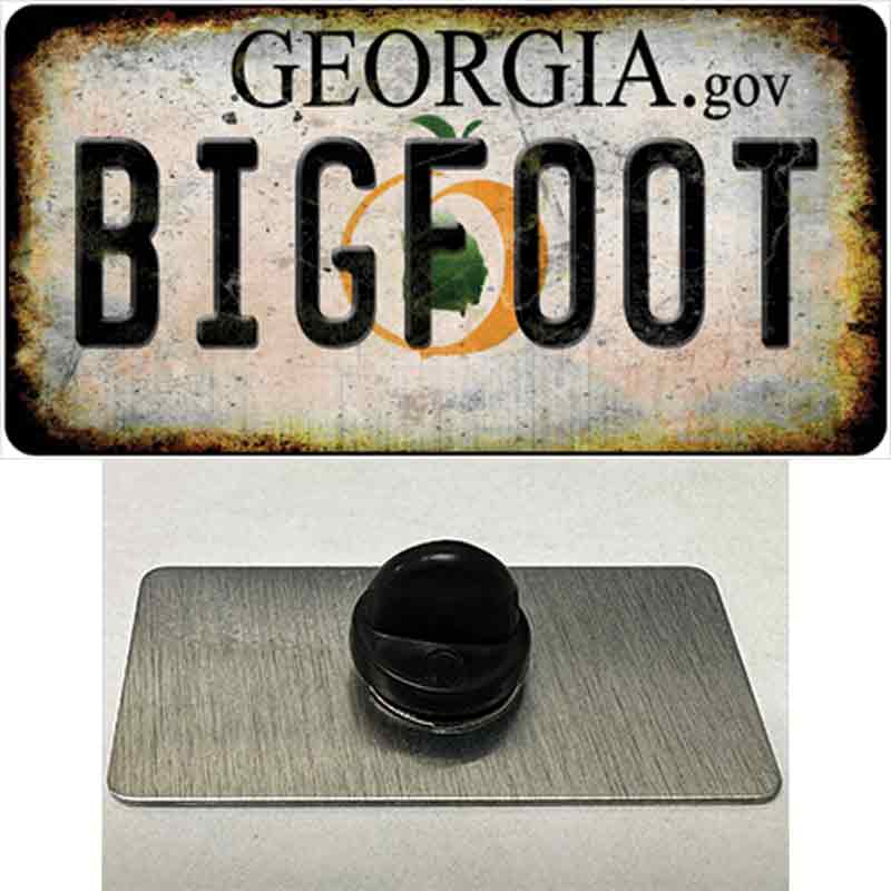 Bigfoot Georgia Novelty Metal Hat Pin Tag 1.5" x 0.75" Lapel Pin (PIN)