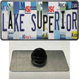 Lake Superior Strip Art Novelty Metal Hat Pin Tag 1.5" x 0.75" Lapel Pin (PIN)