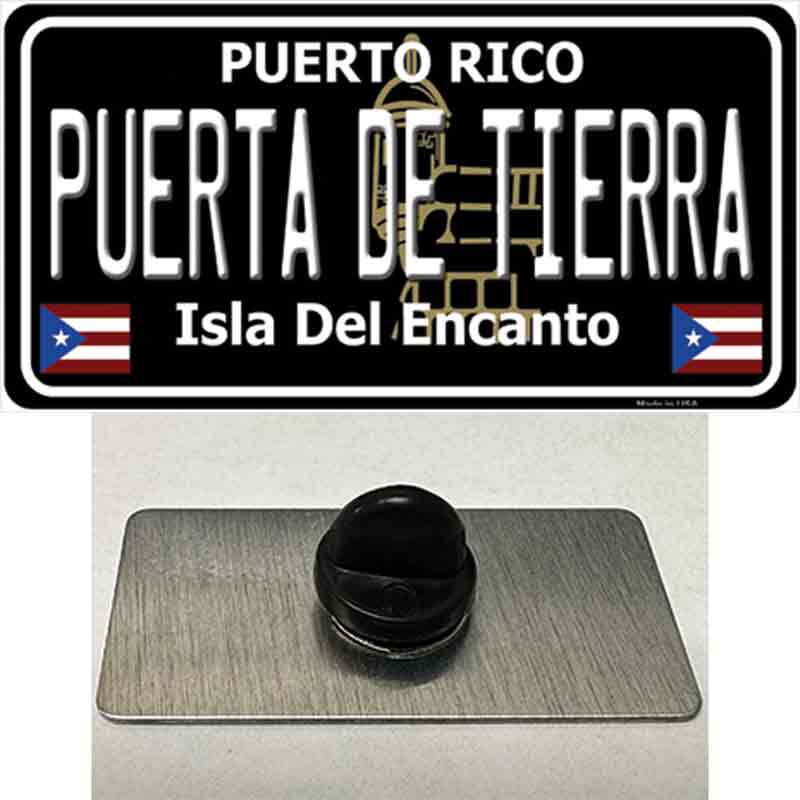 Puerta De Tierra Puerto Rico Black Novelty Metal Hat Pin