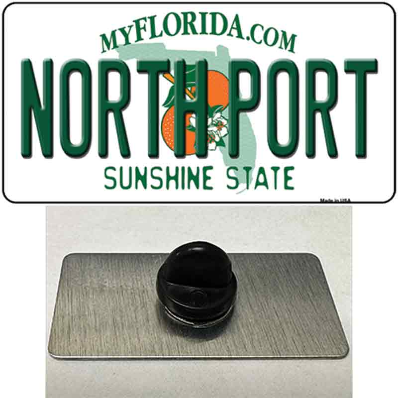 North Port Florida Novelty Metal Hat Pin