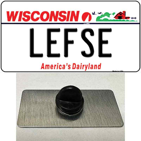 Lefse Wisconsin Novelty Metal Hat Pin