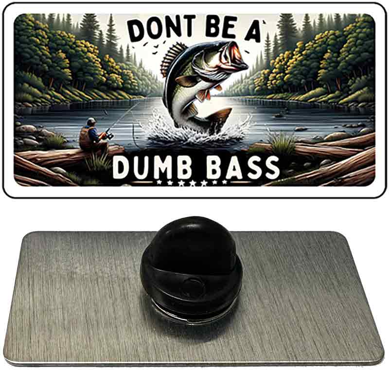 Dont Be a Dumb Bass Novelty Metal Hat Pin PIN-LP-14513