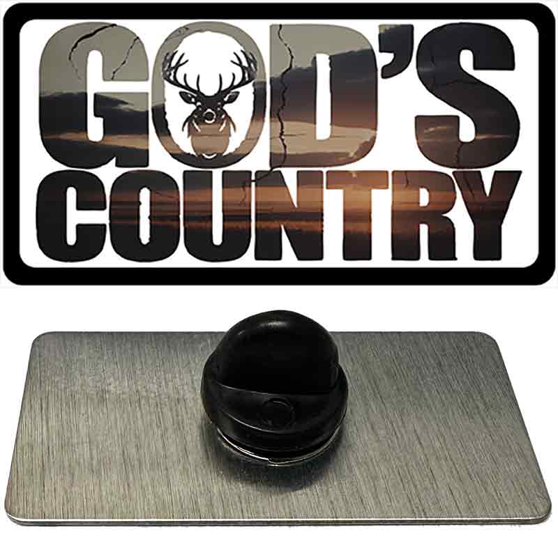 Gods Country Novelty Metal Hat Pin PIN-LP-14517
