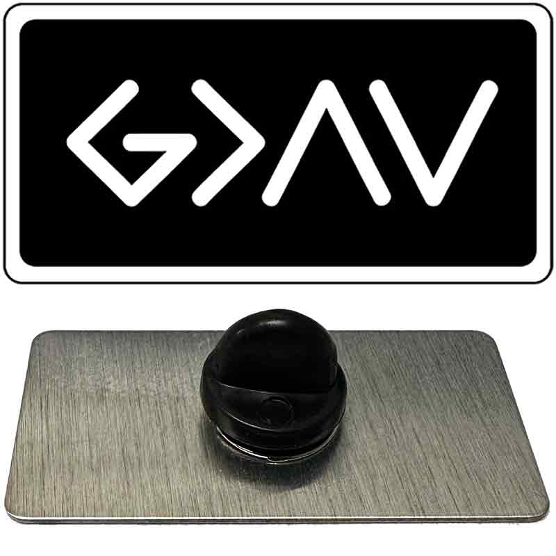 God is Greater Than Novelty Metal Hat Pin PIN-LP-14519