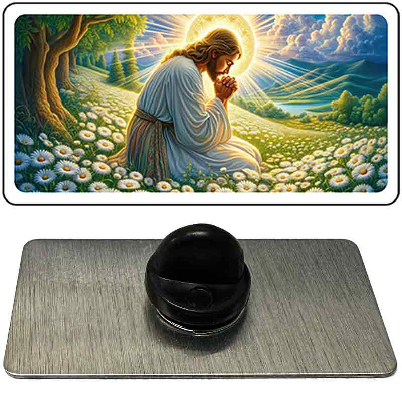 Jesus Praying Novelty Metal Hat Pin PIN-LP-14521