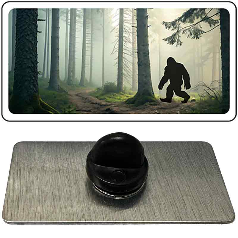 Bigfoot Silhouette Forest Novelty Metal Hat Pin PIN-LP-14524
