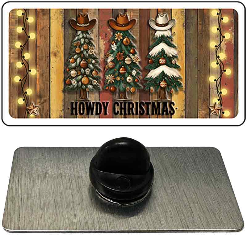 Howdy Christmas Novelty Metal Hat Pin PIN-LP-14527