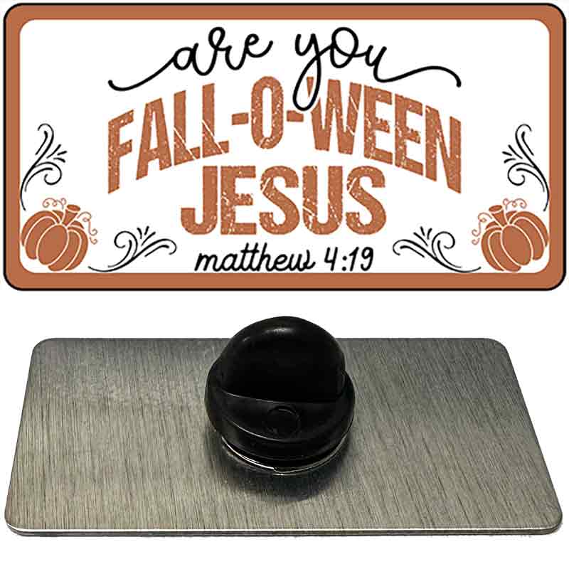 Fall-o-ween Jesus Novelty Metal Hat Pin PIN-LP-14534