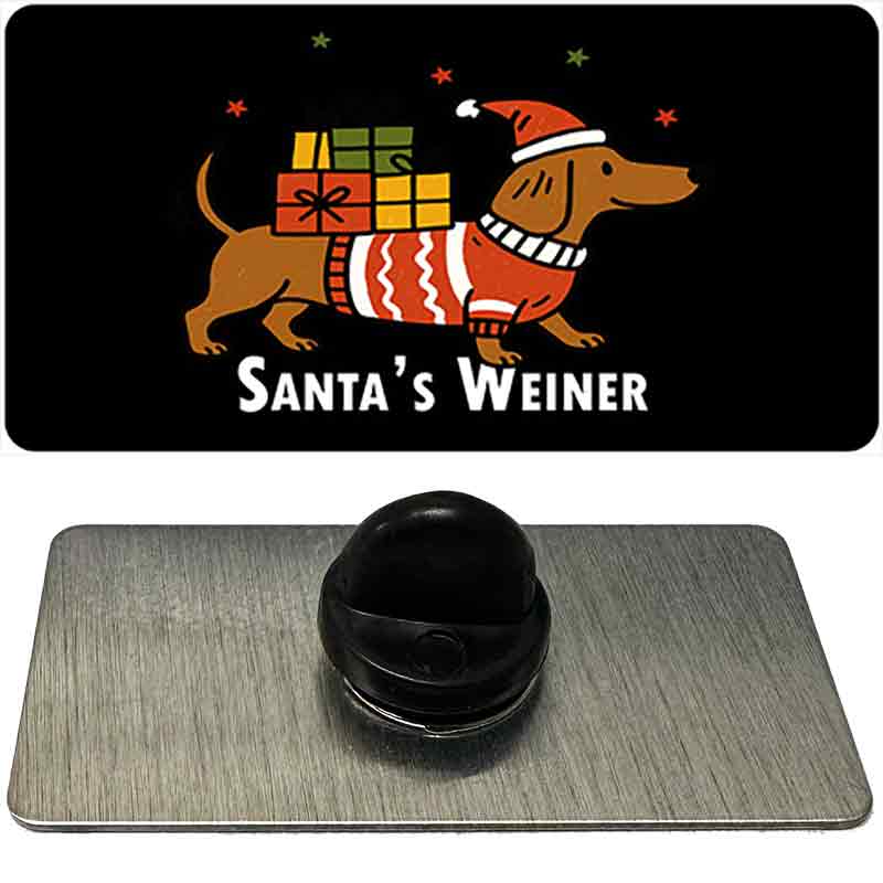 Santas Weiner Novelty Metal Hat Pin PIN-LP-14551