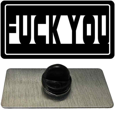 F-ck You Hidden Novelty Metal Hat Pin PIN-LP-14555 1.5" x 0.75" Lapel Pin (PIN)